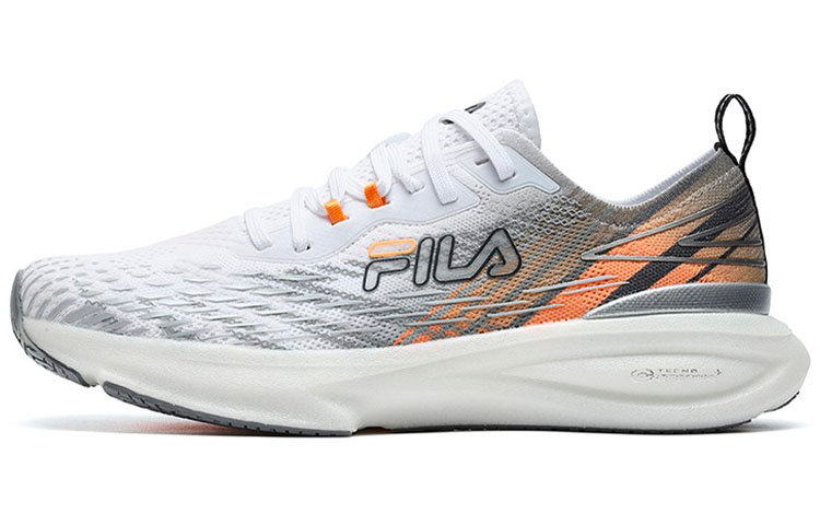 FILA Athletics Energy Low Top Casual Running Shoes Men's White Orange