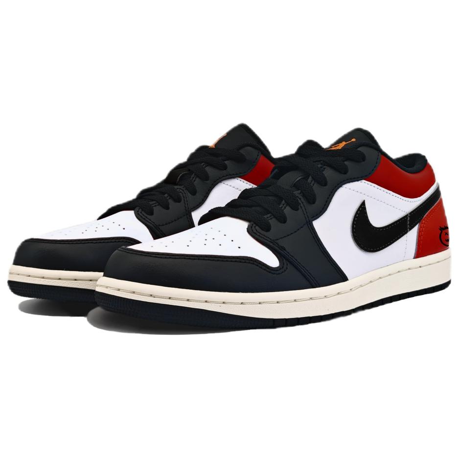 Jordan Air Jordan 1 Abrasion Resistant Low top Vintage Basketball Shoes Unisex Red Black купить в интернет-магазине Yoocart с быстрой доставкой по России.