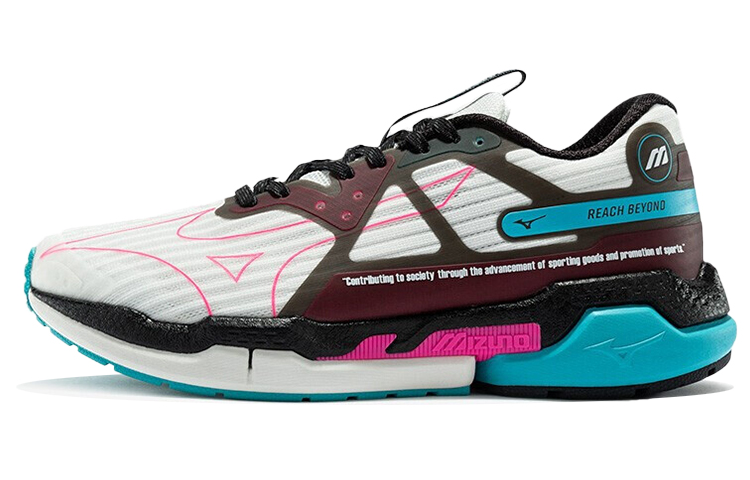 Mizuno Pix Retro Running Shoes Blue/Pink