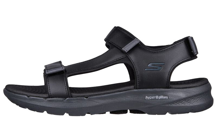Skechers Go Walk 6 Sandal 'Black Grey'