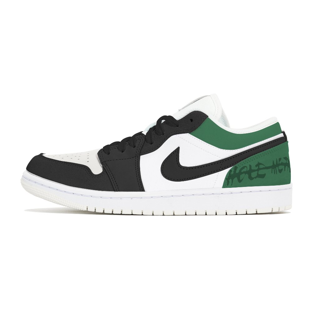 JORDAN Air JORDAN 1 Vintage Basketball Shoes Unisex Low Top Green