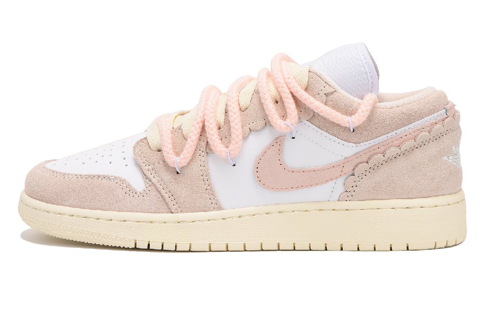 Jordan Air Jordan 1 Wear-Resistant Low-Top Vintage Basketball Shoes Women's Pink