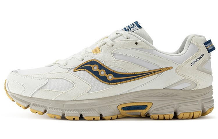 Saucony Cohesion 9 Running Shoes Unisex Low-Top Beige White