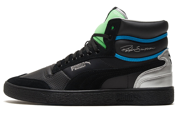 PUMA Ralph Sampson Mid 'Royal Black Elektro Green'