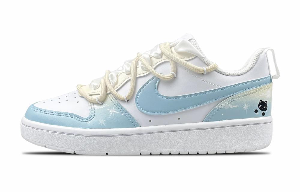 Nike Court Borough Skateboard Shoes Women's Low-Top Yellow