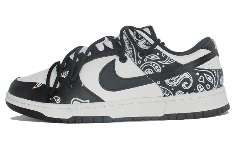 Nike Dunk Anti-Slip Wear-Resistant Low-Top Skateboard Shoes GS Black White
