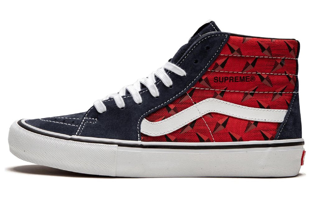 Sk8 Supreme X Vans Hi Pro 'Diamond Plate Navy Red'