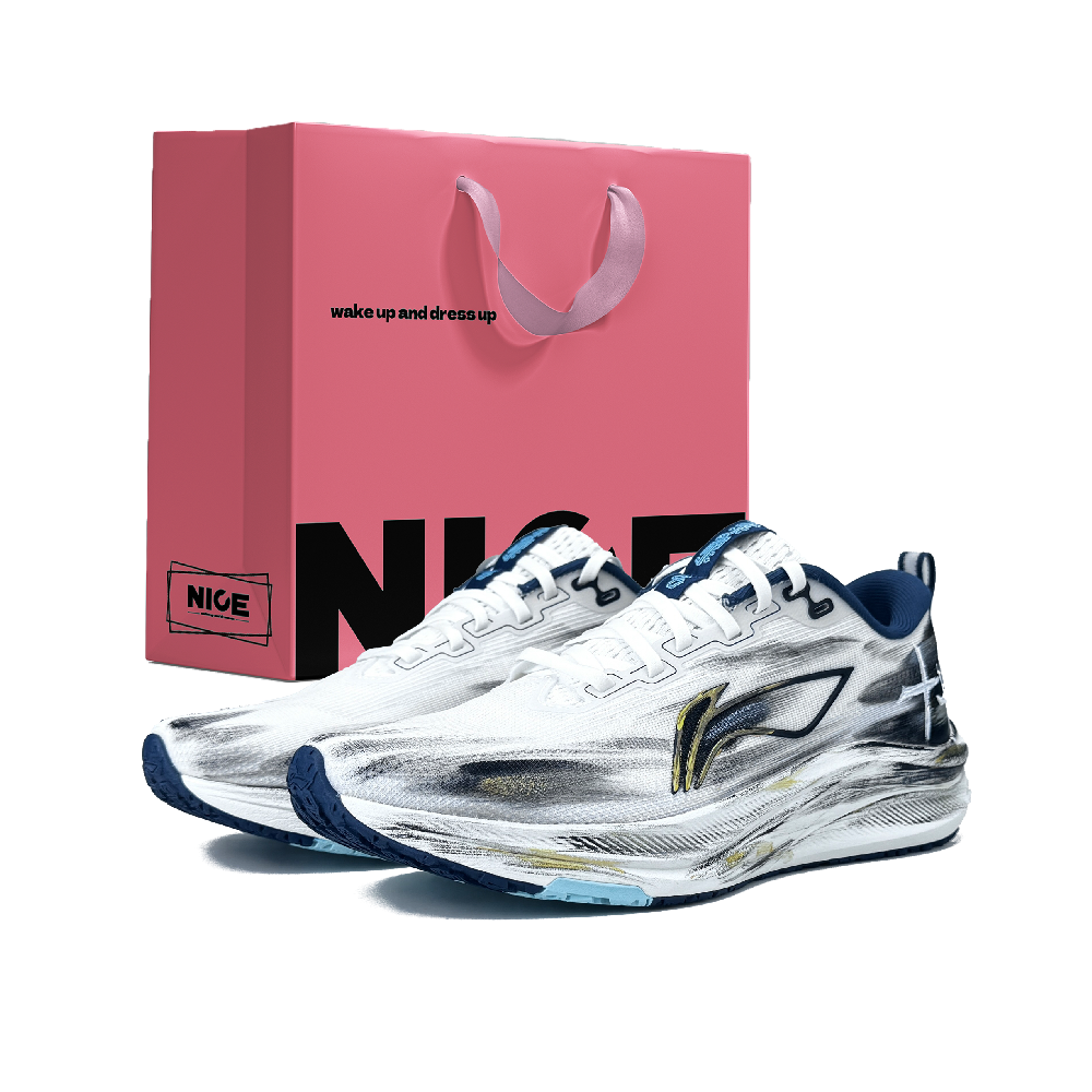 LiNing Red Hare 8 Wear resistant And Lightweight Low Top Casual Running Shoes Men's White