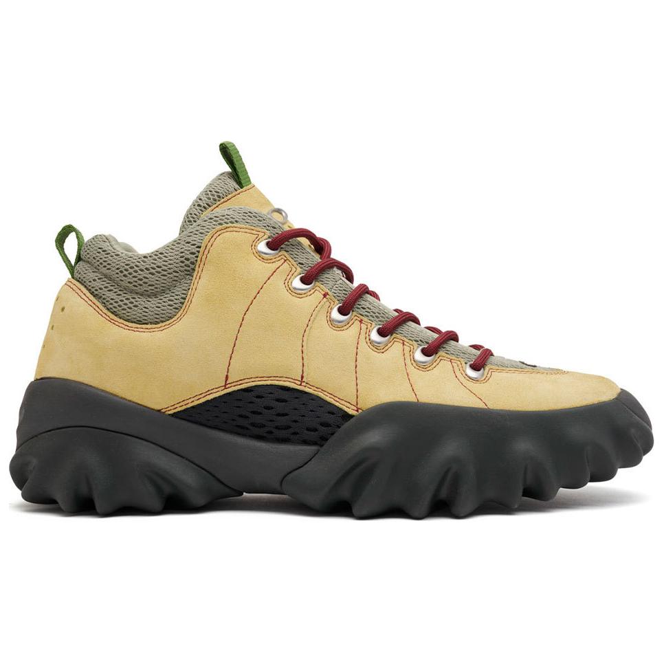 Brian Dead Oakley Factory Team Anti Slip Wear Resistant Mid Top Outdoor Shoes Unisex Yellow Black