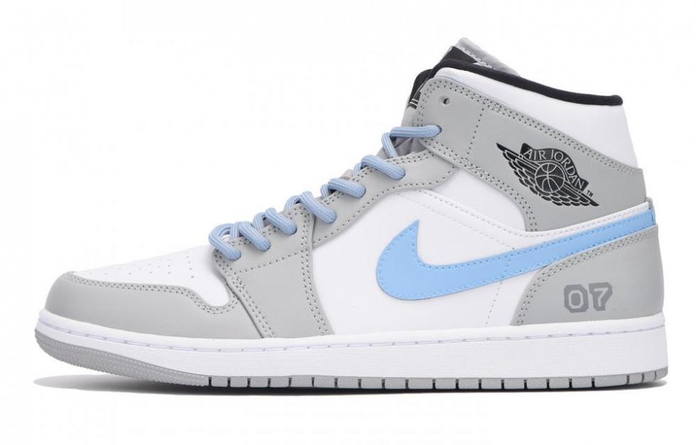 JORDAN Air JORDAN 1 Vintage Basketball Shoes Men Mid Top Blue