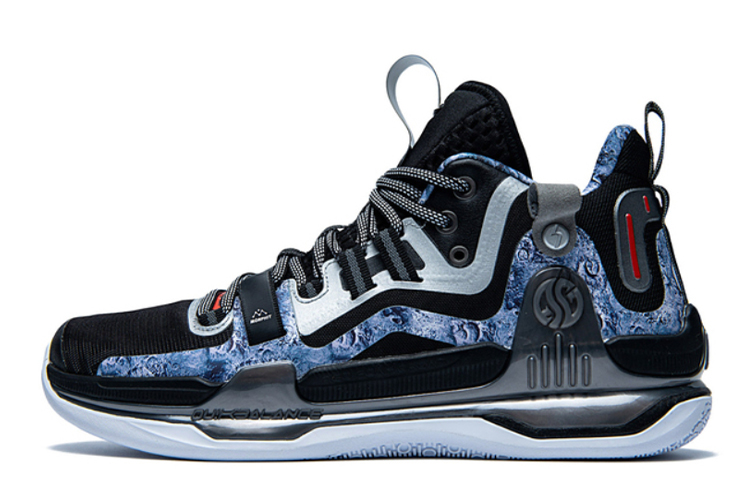 361° AG1 Pro Xingji Camouflage Low Top Performance Basketball Shoes Men's Black Gray