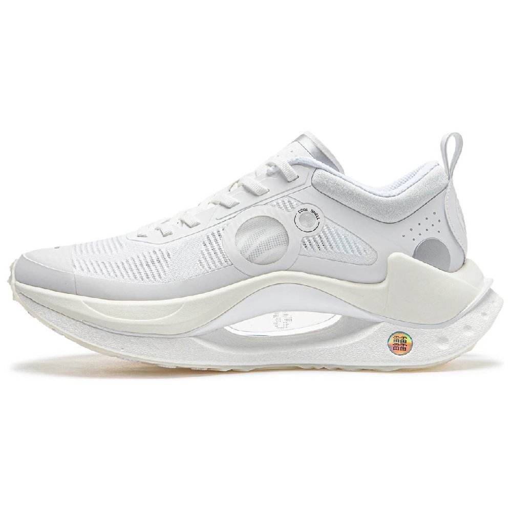 LiNing Jueying CRC Anti-Slip Wear-Resistant Low-Top Casual Running Shoes Men's Standard White