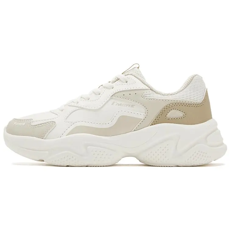 361° Life Collection Slip Resistant, Waterproof, Lightweight Low Top Chunky Sneakers Women's Feather White Oat Milk