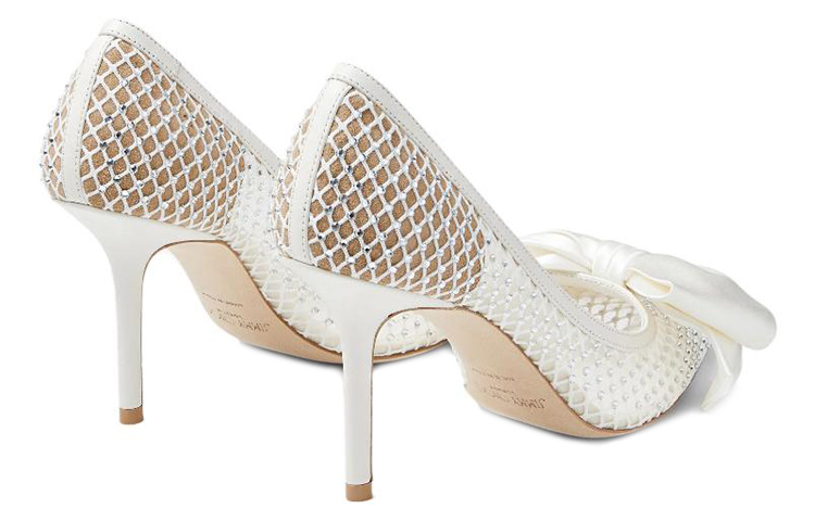 Jimmy Choo Slim Heel High Heels 8.5cm Women's White