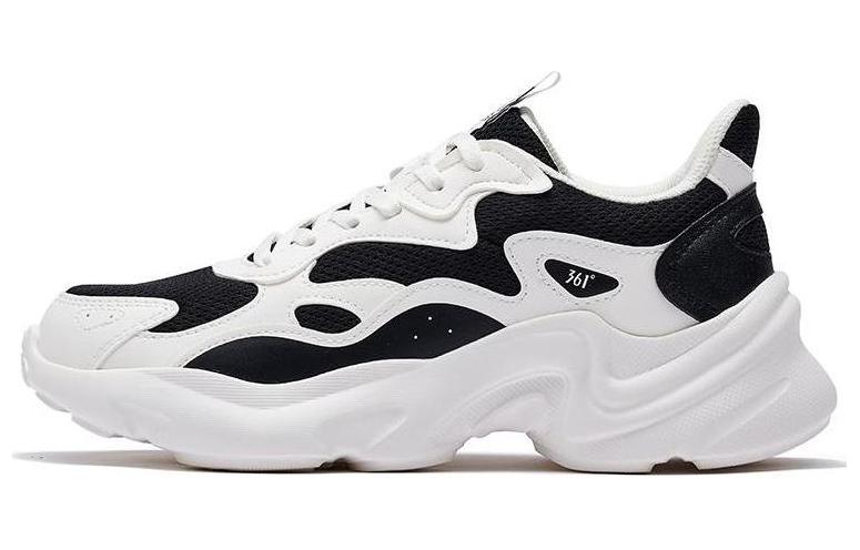 361° Anti Slip Wear Resistant Low Top Casual Shoes Women's White Black