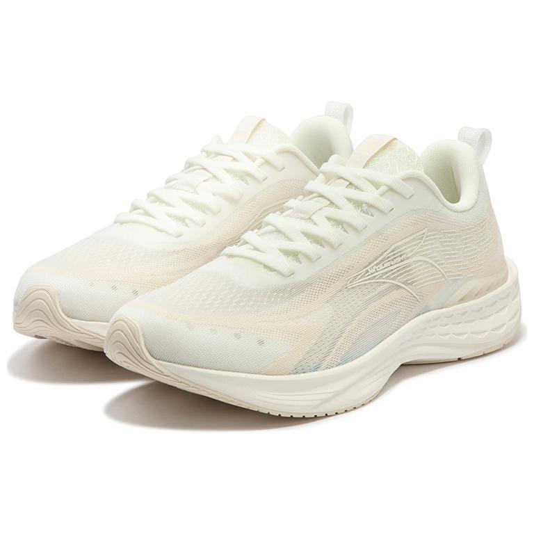 361° Cushioning Wear-Resistant Low-Top Sprint Running Shoes Men's Ecru