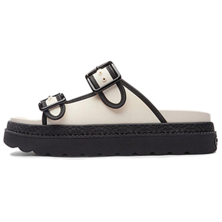 COACH Slide Slippers Women's Chalk White