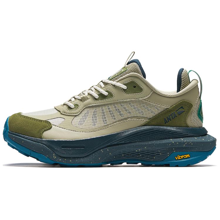 Anta Mountain Pro Wear-Resistant Low-Top Casual Shoes Men's Green Blue
