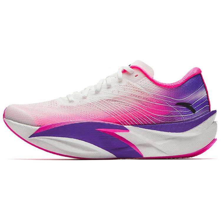 Anta C202 6.0 Cushioning Coverage Rebound Low Top Marathon Running Shoes Women's White Pink Purple