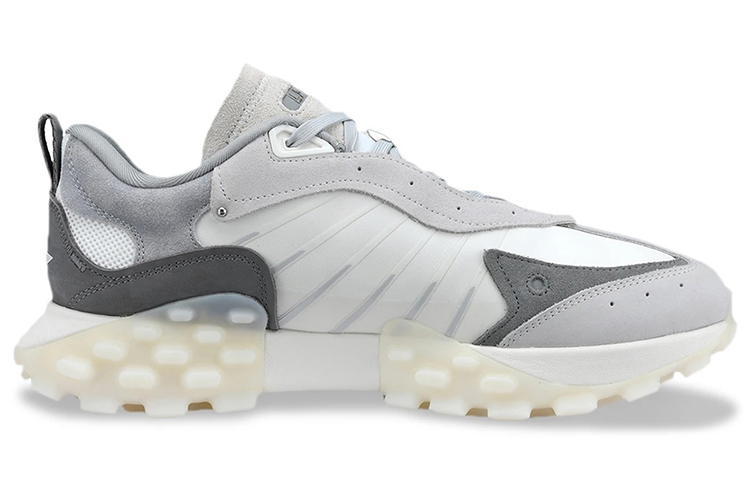 LiNing OVERLOAD Cushioning Anti-Slip And Wear-Resistant Low-Top Sports Casual Shoes Women's Antarctic Gray