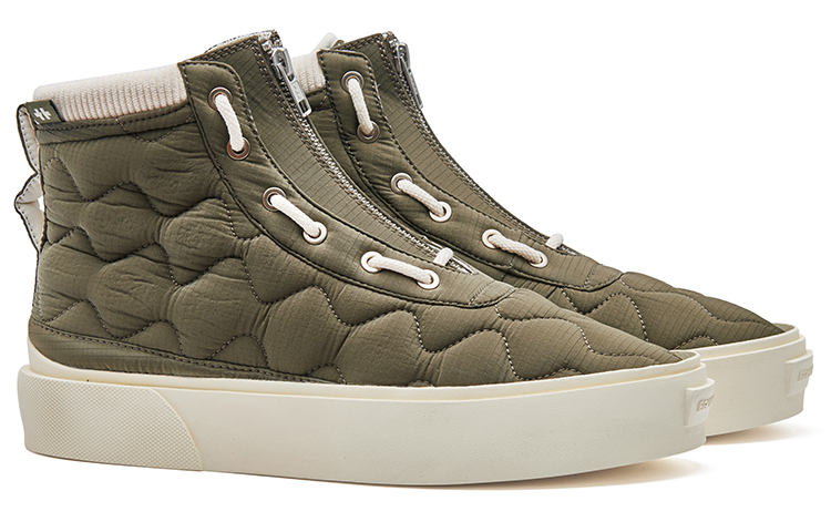 EQLZ EQUALIZER FAULT HI Abrasion Resistant Slip Resistant Low Top Skateboard Shoes Unisex Army Green Misprint