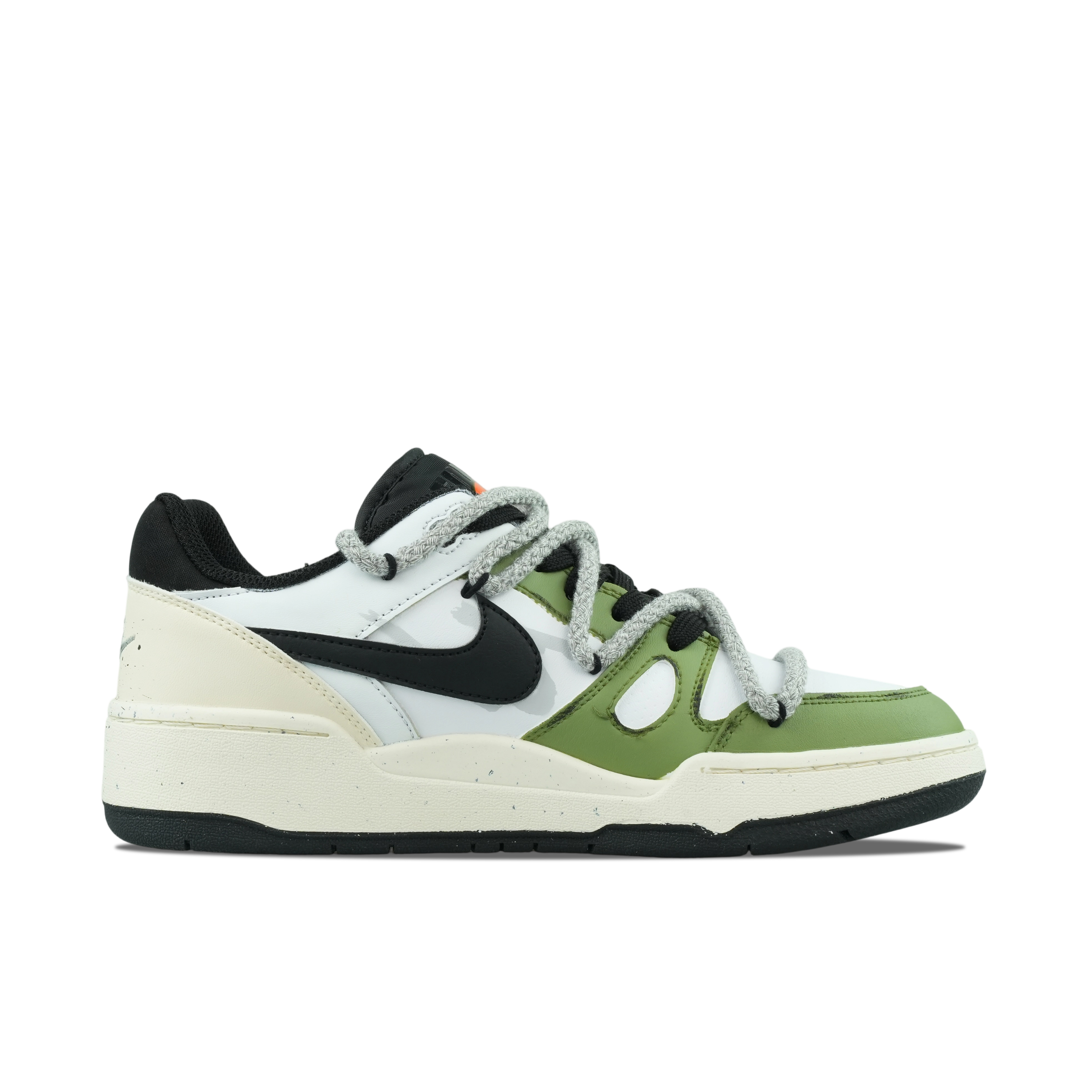 Nike Full Force Low Abrasion Resistant Low top Casual Skateboard Shoes Men's White Green