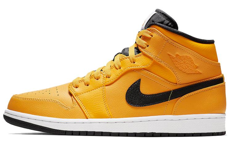 Jordan 1 Mid University Gold Black