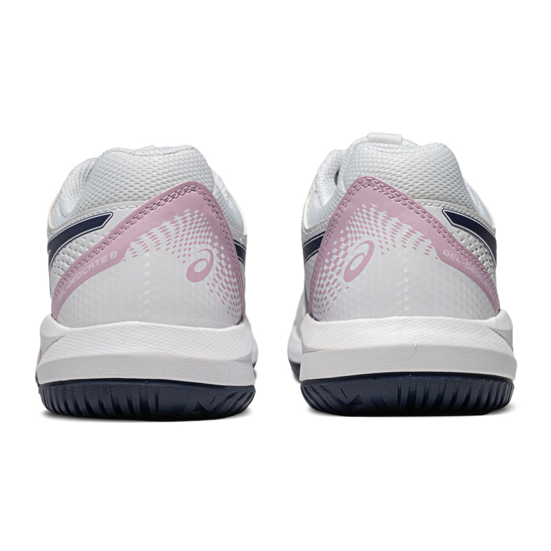 Asics Gel Dedicate 8 Abrasion Resistant Low Top Tennis Shoes Women's White Blue