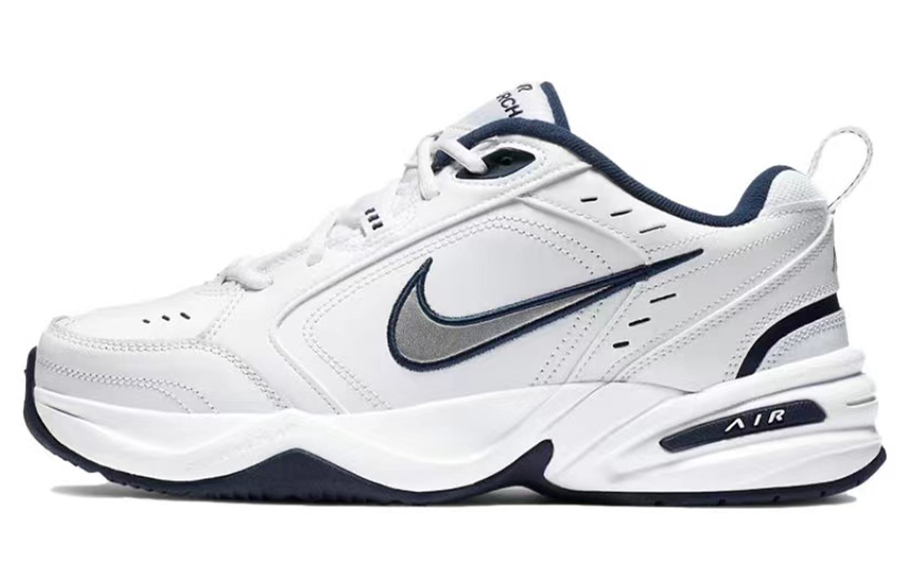 Nike Air Monarch 4 Slip Resistant Low Top Chunky Sneakers Unisex Pink Silver White купить в интернет-магазине Yoocart с быстрой доставкой по России.