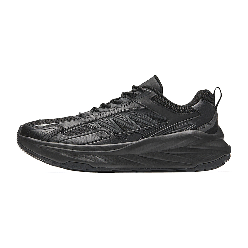 Anta Running Collection Anti-Slip Wear-Resistant Low-Top Casual Running Shoes Men Black