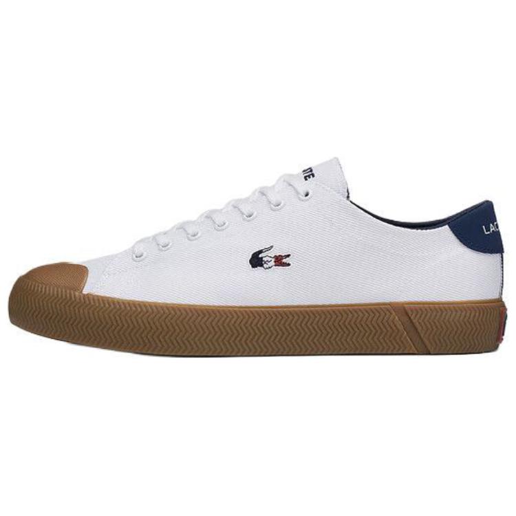 LACOSTE Low Top Canvas Shoes Men's White