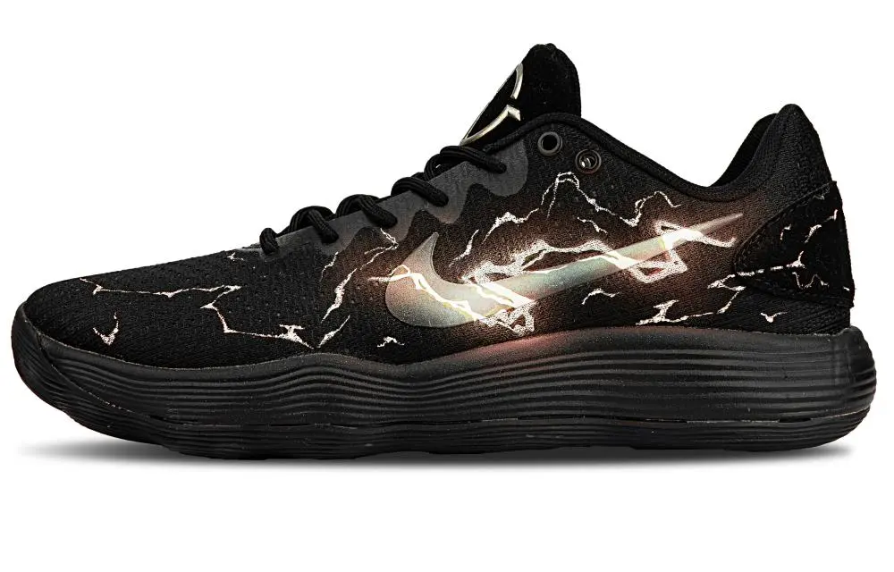 Nike Hyperdunk 2017 Abrasion Resistant Low top Basketball Shoes Men's Black