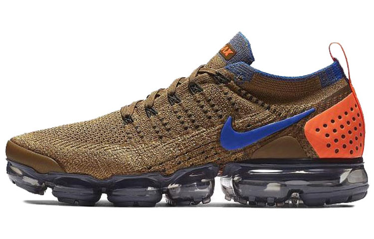 Nike Air VaporMax Flyknit 2 Golden Beige Racer Blue
