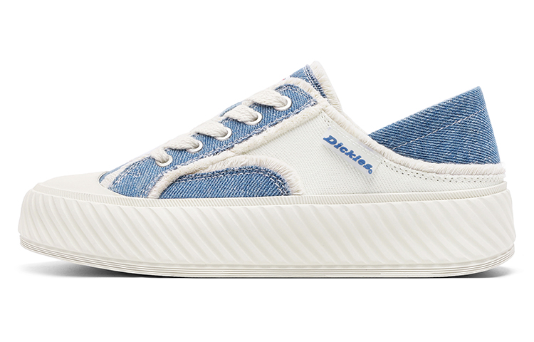 Dickies Low-Top Skateboard Shoes Women's Beige Blue