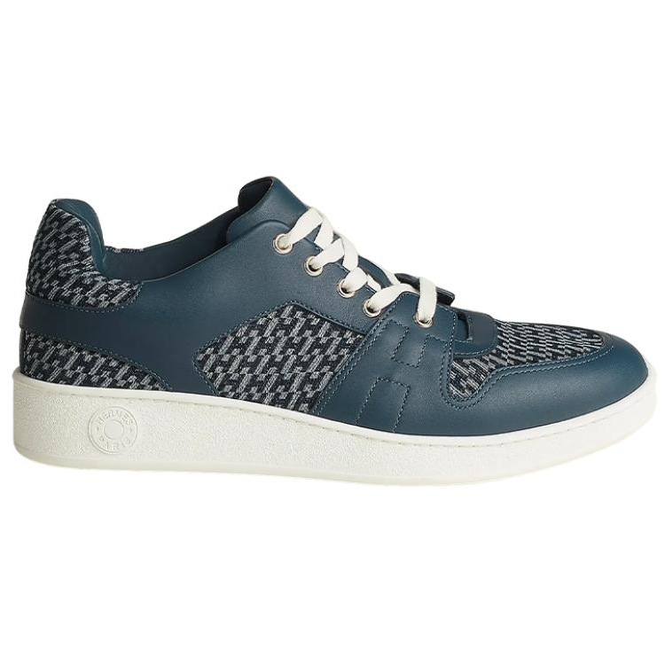 HERMES Low-Top Stylish Skateboarding Shoes Men's Blue