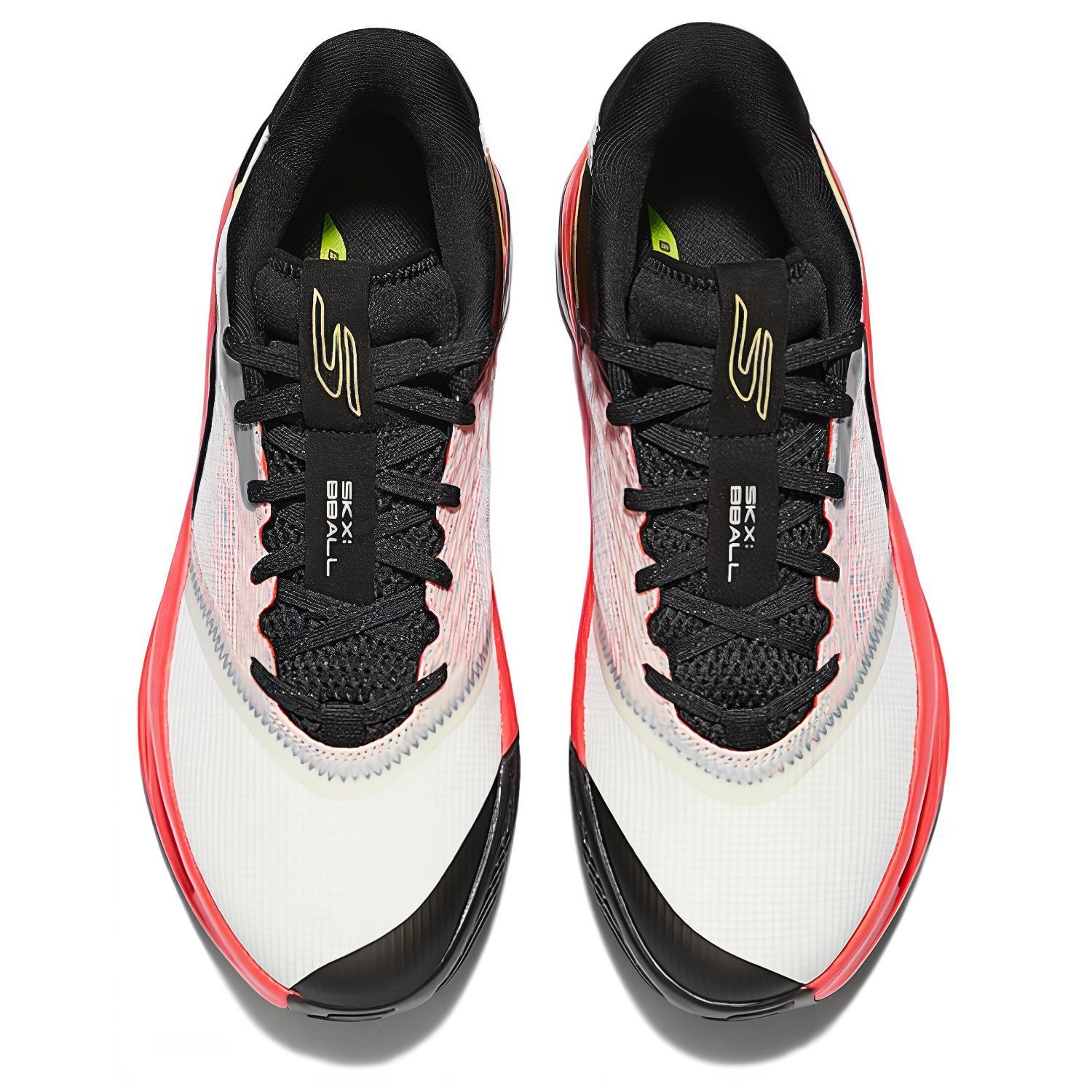 Skechers SKX Float Low Top Basketball Shoes Men's White Red Black купить в интернет-магазине Yoocart с быстрой доставкой по России.