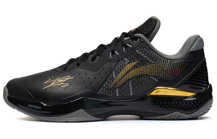 LiNing Thunder Series Thunder CL Anti-Slip Wear-Resistant Low-Top Badminton Shoes Unisex Black