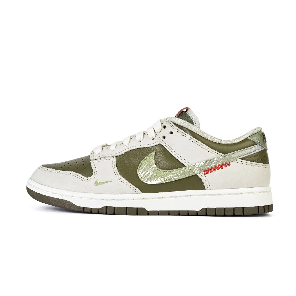 Nike Dunk Like First Encounter, I Do Anti Slip Wear Resistant Low Top Skateboard Shoes Unisex White Green