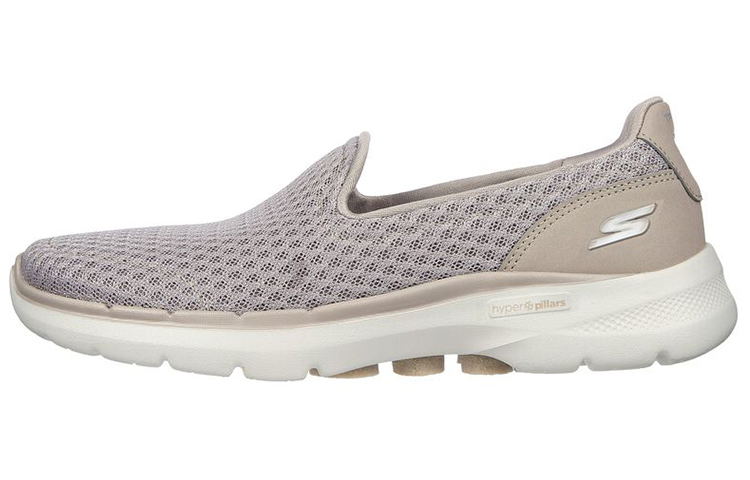 Skechers Go Walk 6 Cushioning Anti-Slip And Wear-Resistant Breathable Rebound Low-Top Casual Shoes Women's Taupe