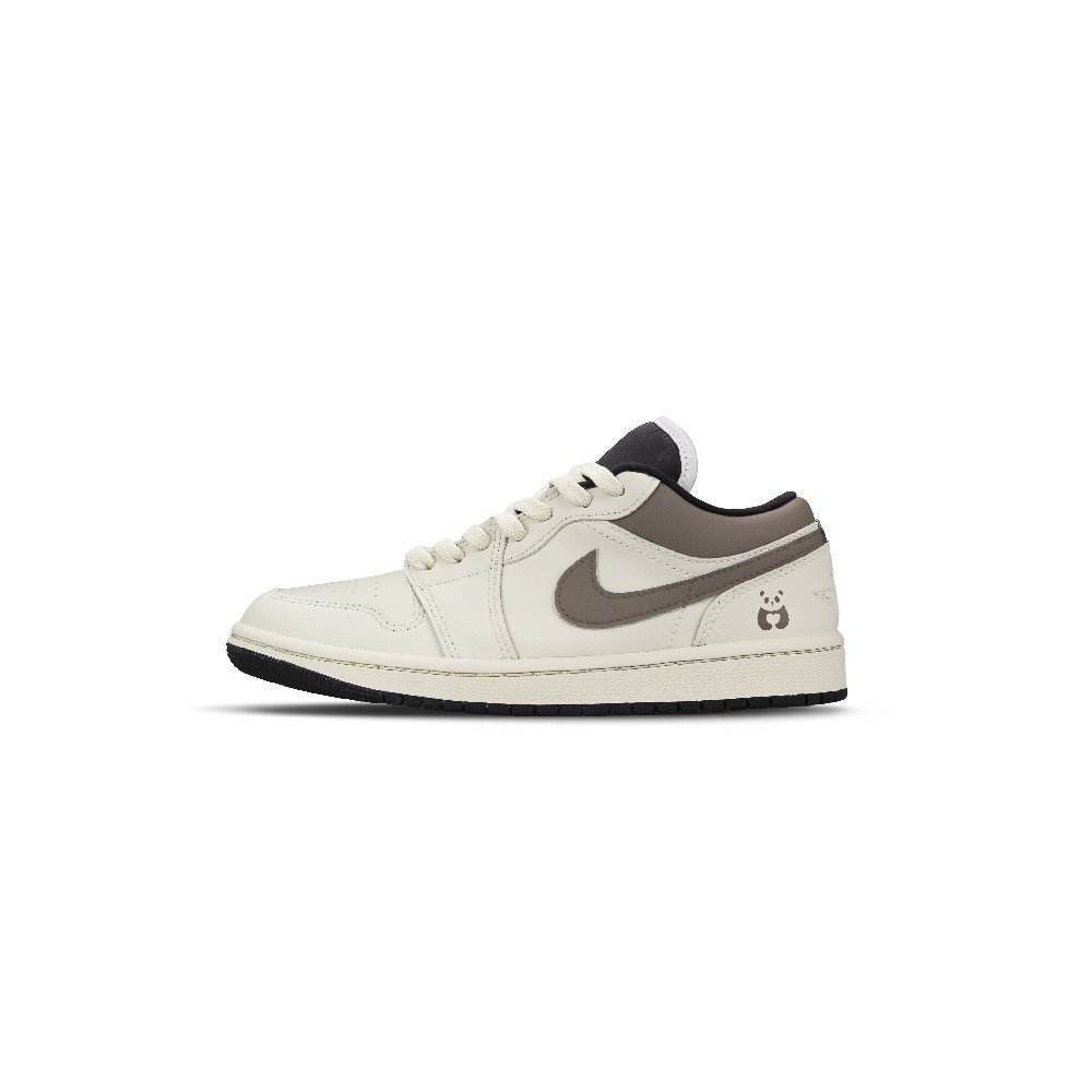 Jordan Air Jordan 1 Abrasion Resistant Low Top Vintage Basketball Shoes Men's Beige Brown