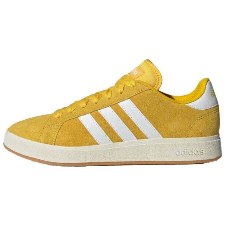 Adidas Grand Court Base 00s Low Top Skateboard Shoes Unisex Yellow White
