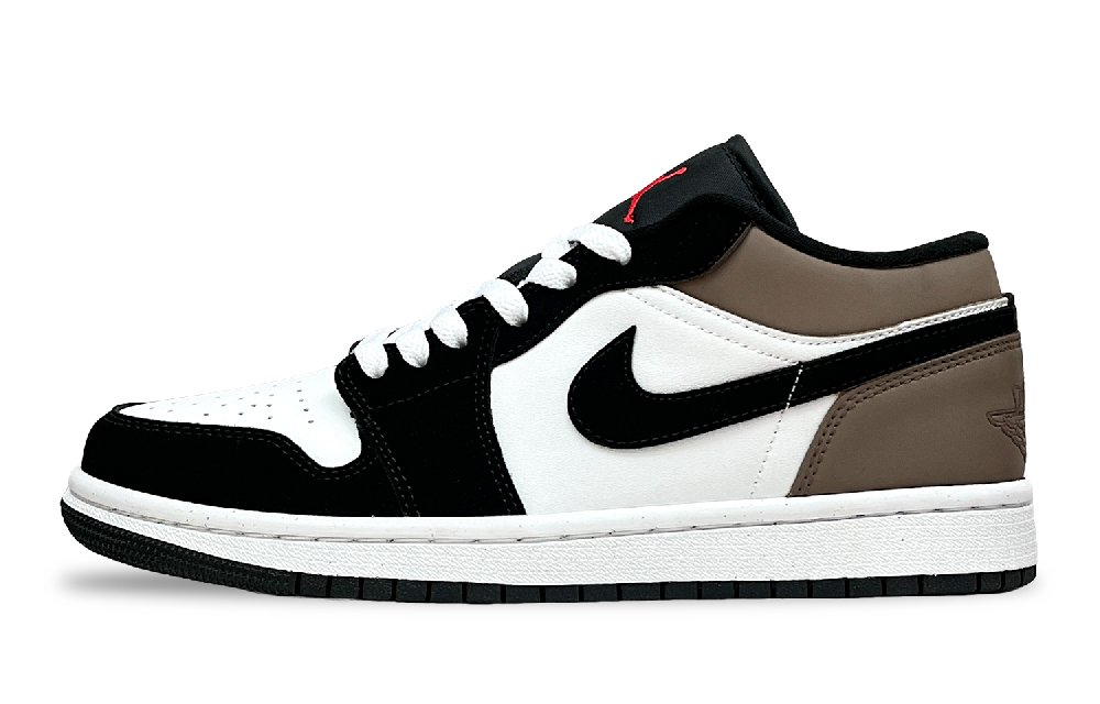 Jordan Air Jordan 1 Reverse Black Brown Anti Slip Wear Resistant Low Top Vintage Basketball Shoes Unisex Dark Brown