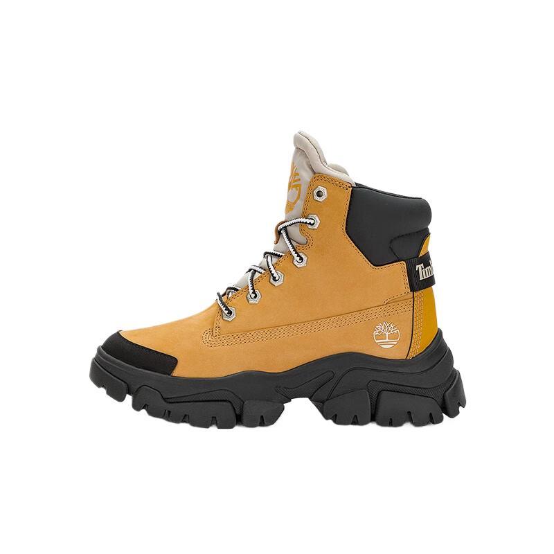 Timberland Water-Resistant Wear-Resistant Slip-Resistant Short Outdoor Boots Medium Heel 3-5cm Women's Wheat