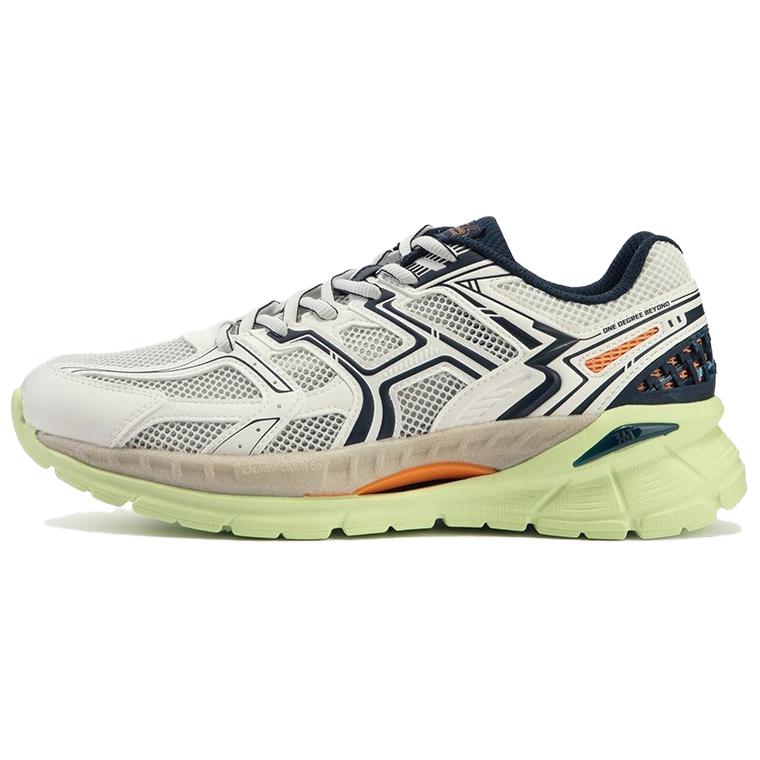 361° Cushioning, Wear Resistant Low Top Running Shoes Men's Black White Green