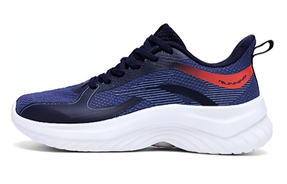 361° Cushioning Wear-Resistant Low-Top Running Shoes Men's Industrial Blue