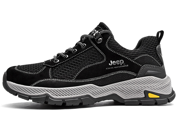 Jeep Outdoor Shoes Men Low Top Black
