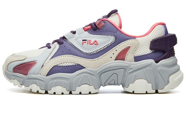 FILA FUSION Tracer Low Top Chunky Sneakers Women's Beige Purple