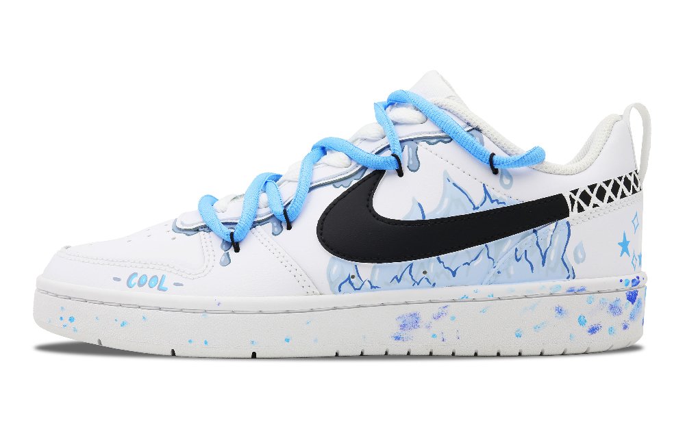 Nike Court Borough Lightweight Skateboard Shoes Women's Blue White