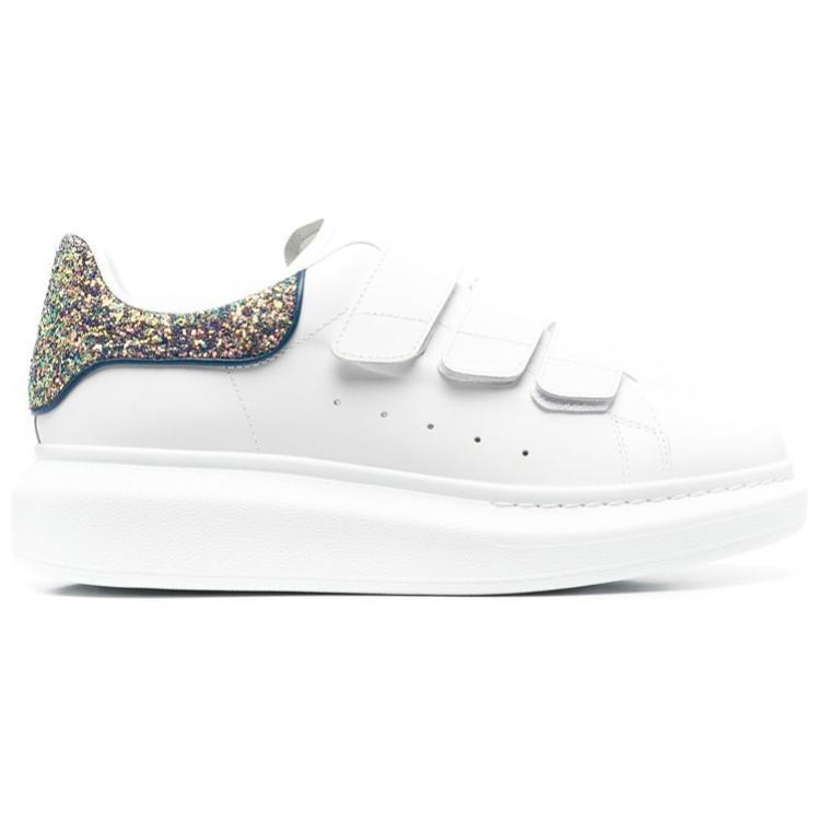Alexander McQueen Oversized Triple Strap Sneaker 'White Glittered' Women's купить в интернет-магазине Yoocart с быстрой доставкой по России.