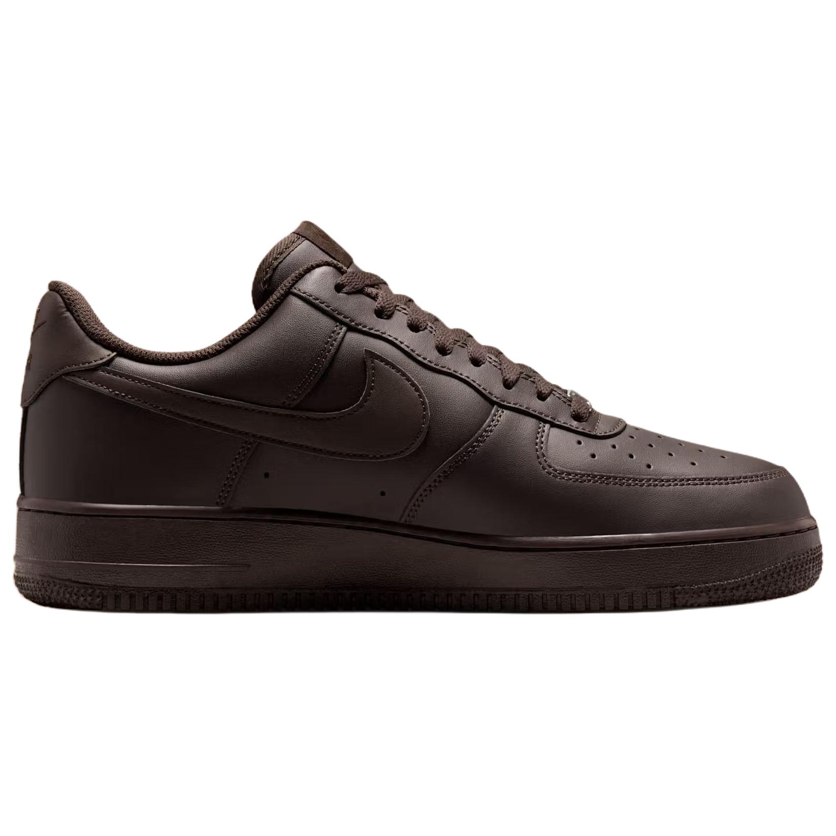 Nike Air Force 1 Low top Skateboard Shoes Unisex Dark Brown